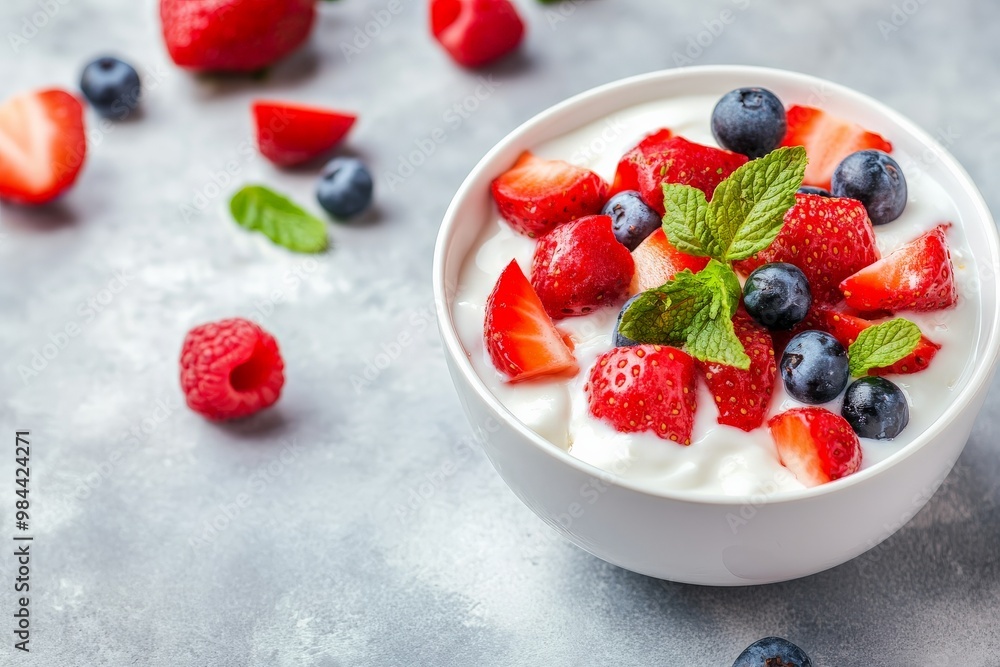 Refreshing Summer Fruit Salad with Yogurt Refreshing Summer Fruit Salad with Yogurt