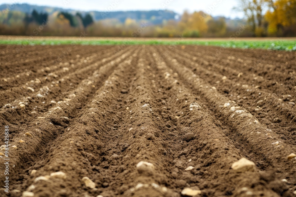 Close-Up of Plowed Field in Autumn Close-Up of Plowed Field in Autumn