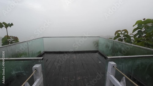 Wallpaper Mural fog in the mountains Torontodigital.ca