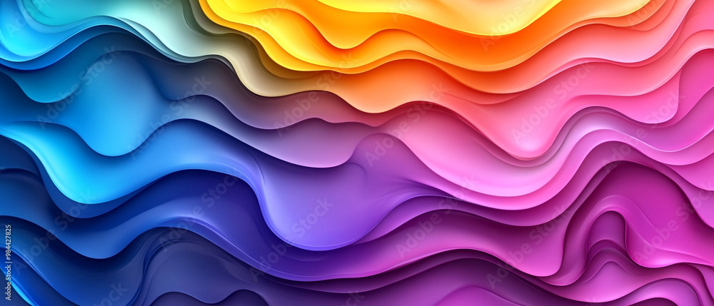 Vibrant abstract waves blend colors beautifully, creating a fluid and dynamic visual experience suitable for backgrounds or designs. Vibrant abstract waves blend colors beautifully, creating a fluid and dynamic visual experience suitable for backgrounds or designs.
