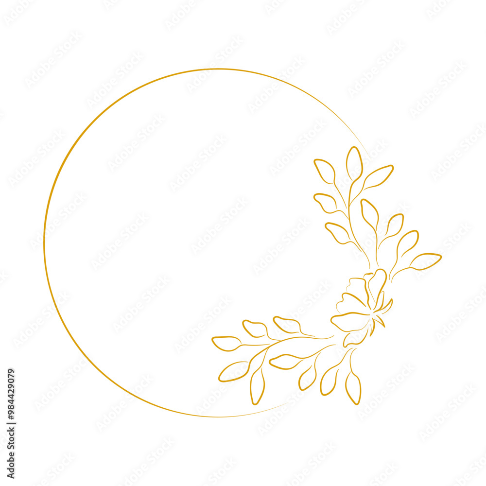Flower Circle Frame Flower Circle Frame