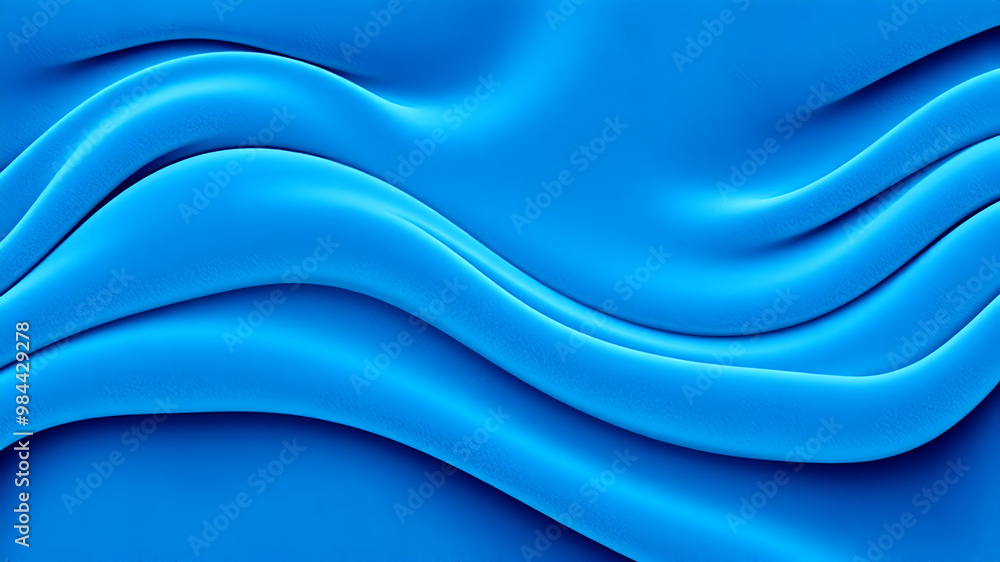Obraz premium blue velvet wavy background texture wallpaper