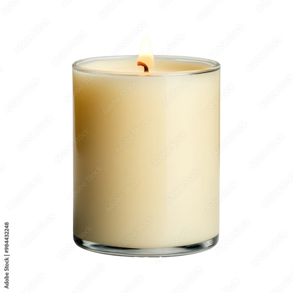 A candle, isolate on transparent background A candle, isolate on transparent background