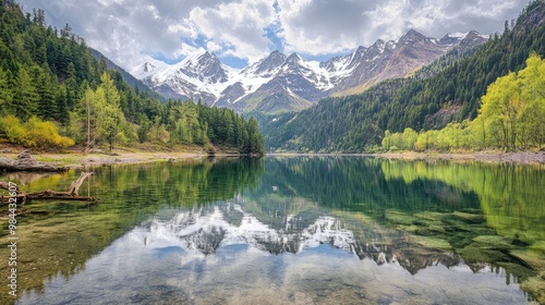 lake in the mountains