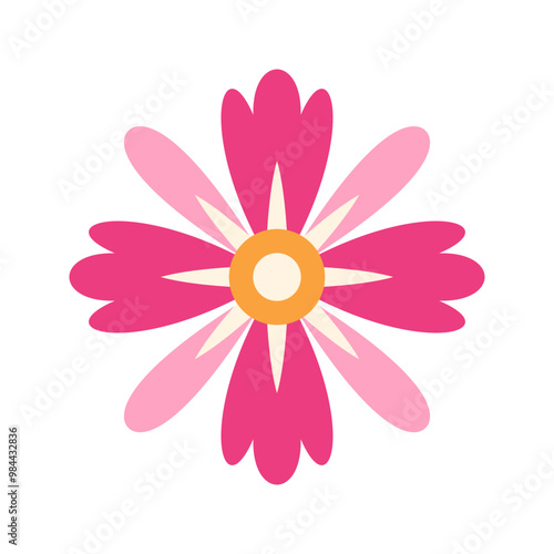 Abstract Flower Petals Illustration