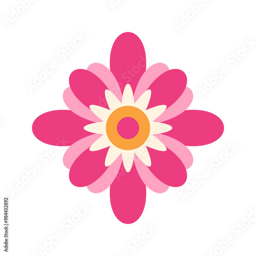 Abstract Flower Petals Illustration