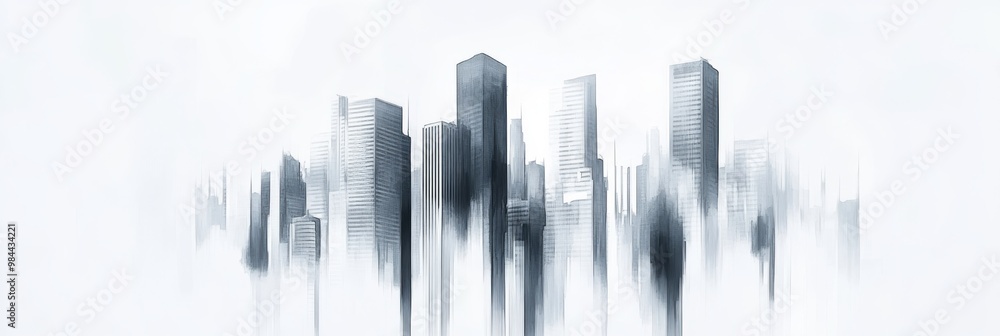 This artwork presents an abstract cityscape, merging vivid black and blue shades that create a dynamic sense of movement and striking contrast through a smooth, visually appealing texture This artwork presents an abstract cityscape, merging vivid black and blue shades that create a dynamic sense of movement and striking contrast through a smooth, visually appealing texture