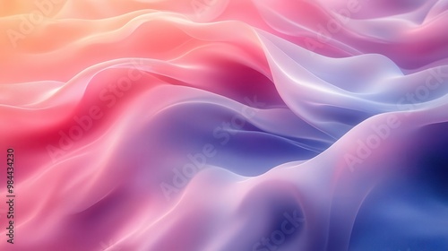 abstract organic pastel lines fluid shapes soft gradients soothing color palette minimalist composition gentle curves calming atmosphere