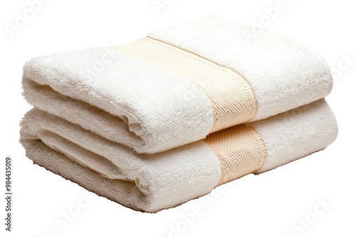 A folded towel, isolate on transparent background