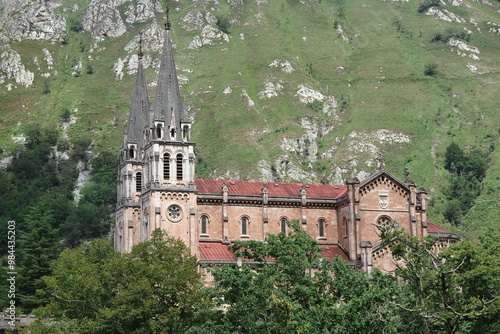 Obraz na płótnie Kirche in Covadonga, Asturien w salonie