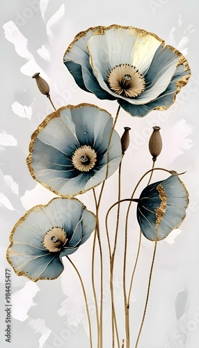 decorative floral wallpaper background 