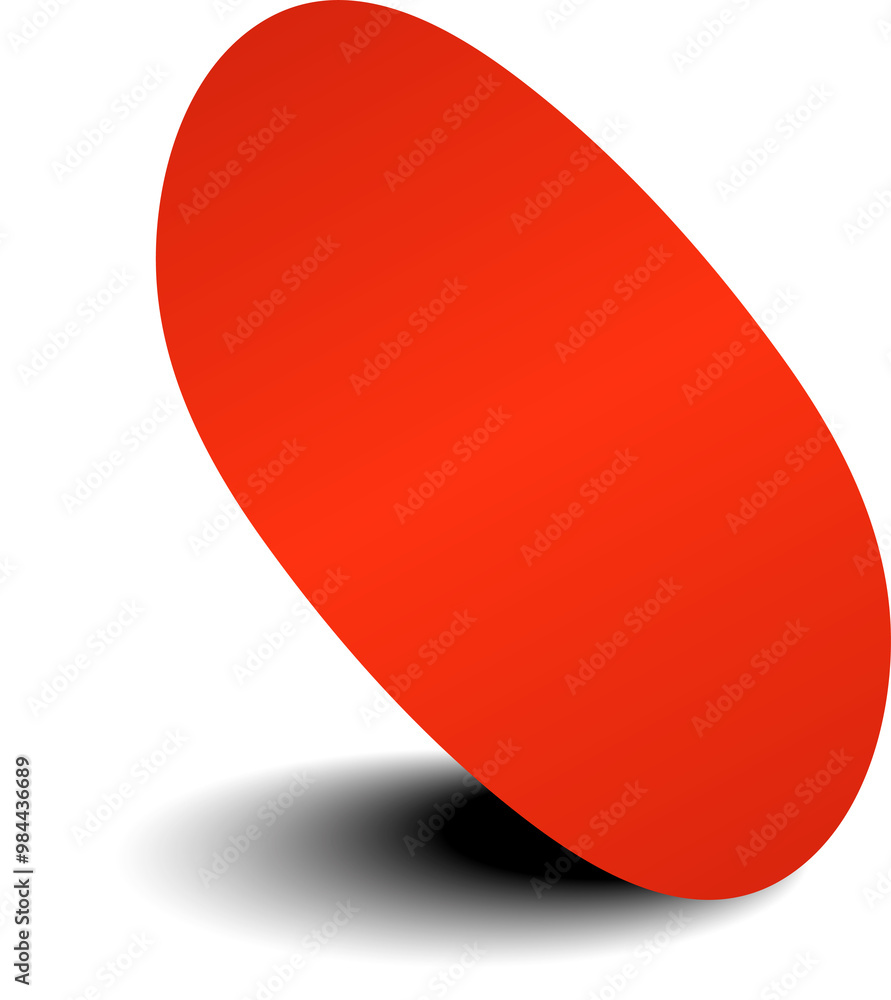 Circle red paper and shadow. Decoration design Circle red paper and shadow. Decoration design