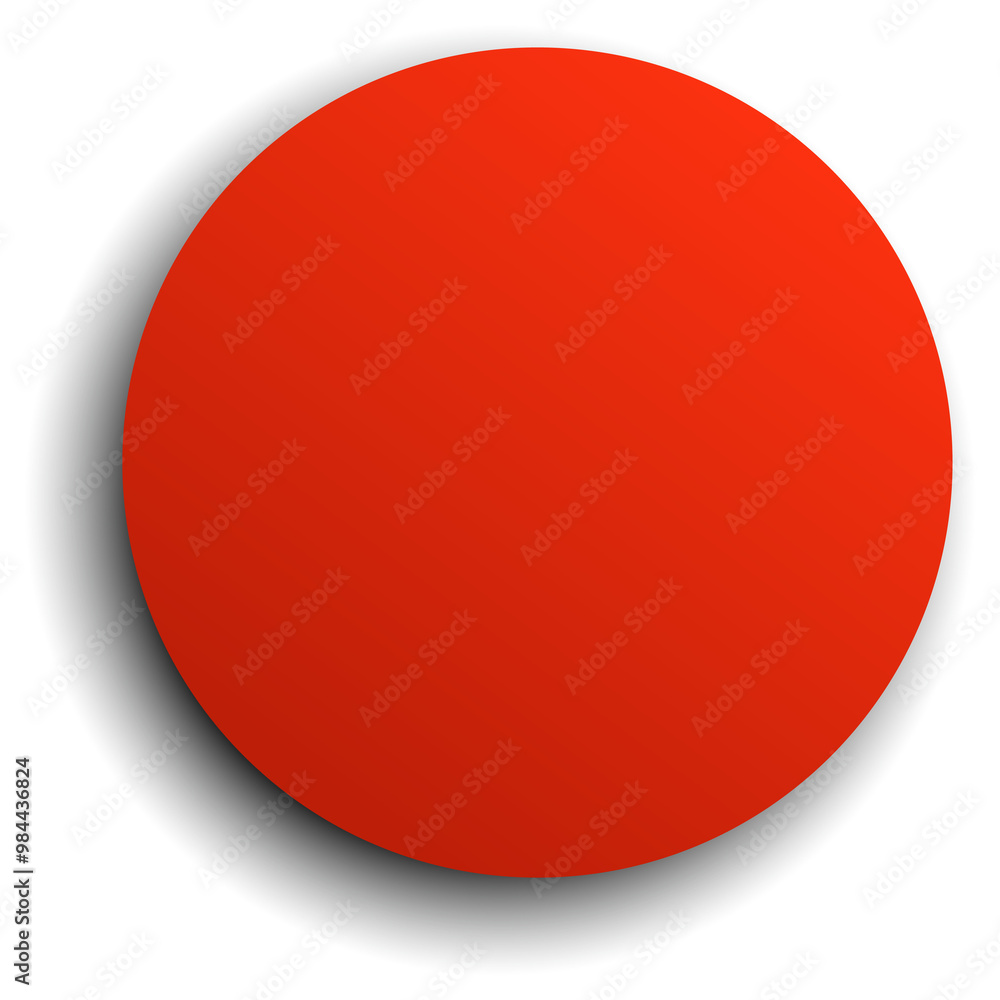 Circle red paper and shadow. Decoration design Circle red paper and shadow. Decoration design