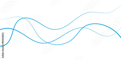 Colorful wave curve lines abstract background with flowing particles. Digital energy waves technology concept. Modern backdrop design for business, presentation, banner.