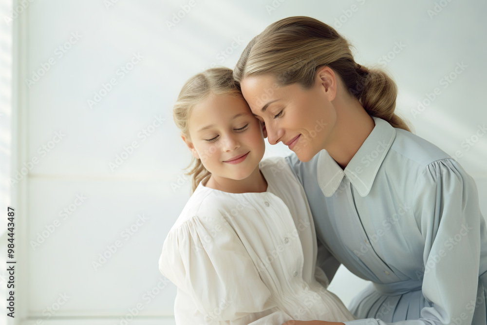 Loving Embrace of Mother and Daughter. Generative AI image Loving Embrace of Mother and Daughter. Generative AI image