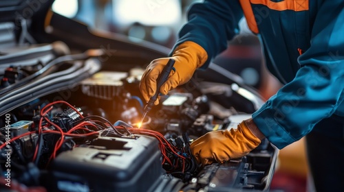 An electrician who is mechanical can check, repair, and upgrade wiring. Workshop for auto repair. routine preventive auto care.
