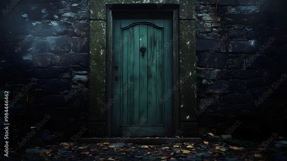 creative home/house door. Front view of house wooden door and frame . Old cozy house entrance with wooden door and colorful flowers. creative home/house door. Front view of house wooden door and frame . Old cozy house entrance with wooden door and colorful flowers.