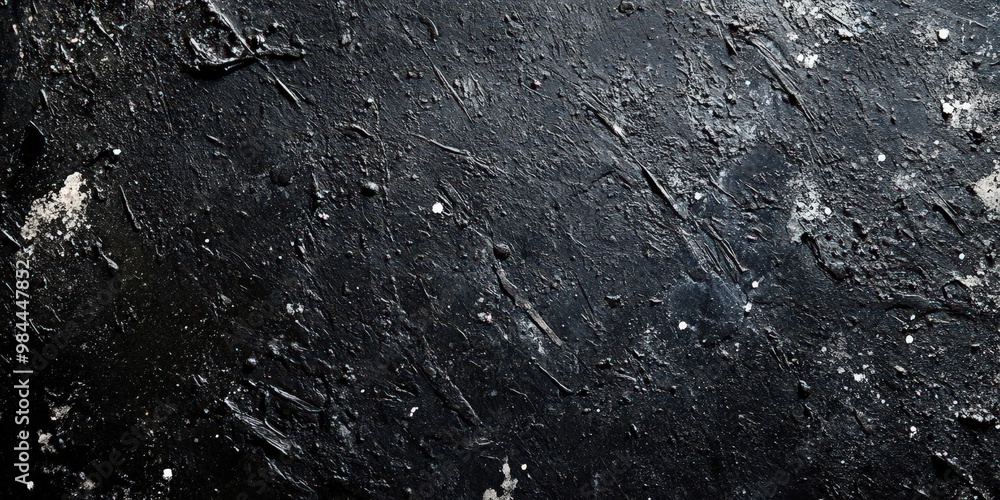Fototapeta premium Dark and Textured Black Surface for Background Use