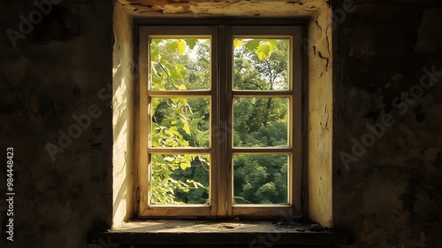 creative old home windows . wooden old house window