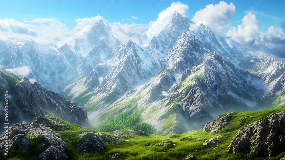 Fototapeta premium landscape in the mountains