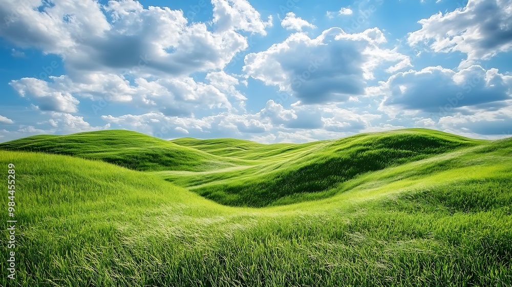 green field and blue sky green field and blue sky