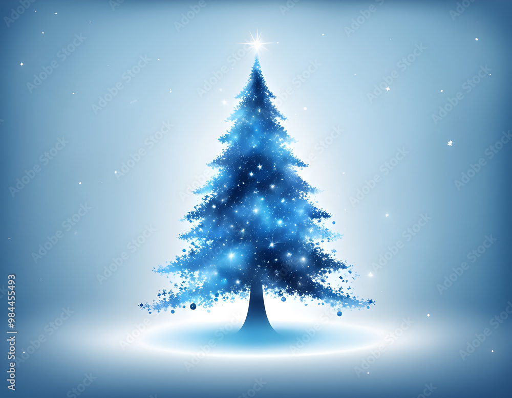 Fototapeta premium Abstract christmas tree background