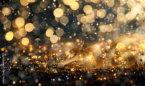 New Year and Christmas graphic advertising background