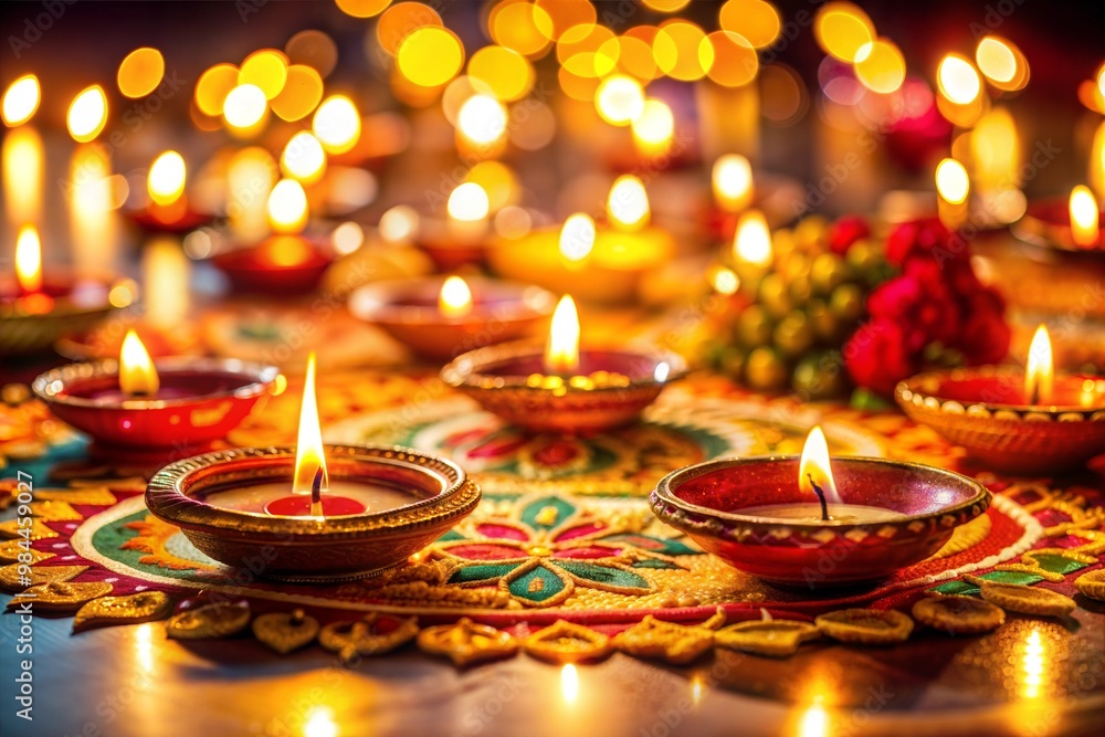 Diwali Celebration with Festive Lights Diwali Celebration with Festive Lights