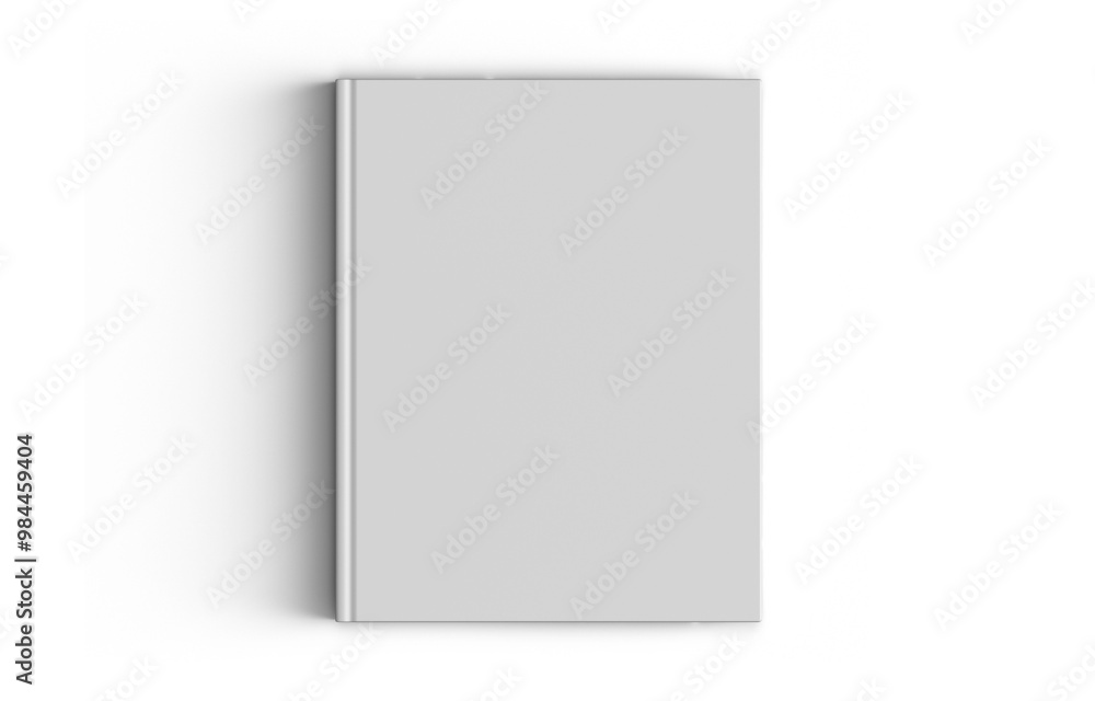Blank empty book cover mockup template isolated. 3D illustration. Top view. Blank empty book cover mockup template isolated. 3D illustration. Top view.