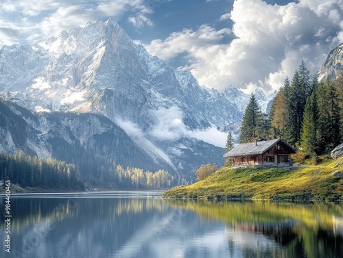 lake in the mountains