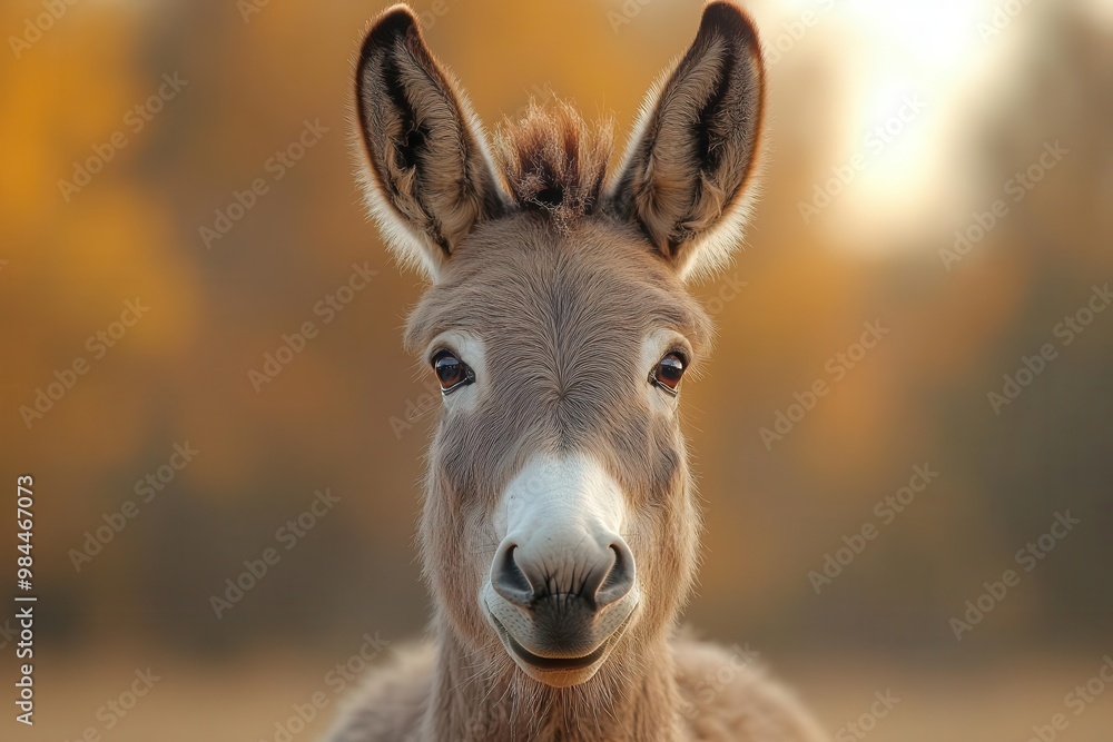 charismatic closeup of a donkeys face capturing its soulful eyes velvety muzzle and tousled mane against a softfocus natural background charismatic closeup of a donkeys face capturing its soulful eyes velvety muzzle and tousled mane against a softfocus natural background