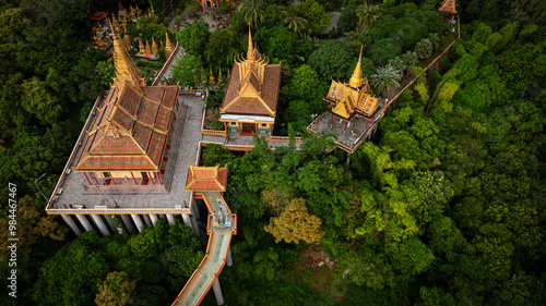 Ta Pa Pagoda in Tri Ton district is the largest and most beautiful pagoda. Photo shot in Tri Ton, An Giang on September 8, 2024.	 photo