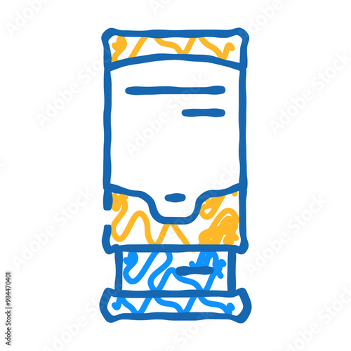 terminal for payment doodle icon sketch vector. terminal for payment sign. isolated symbol illustration