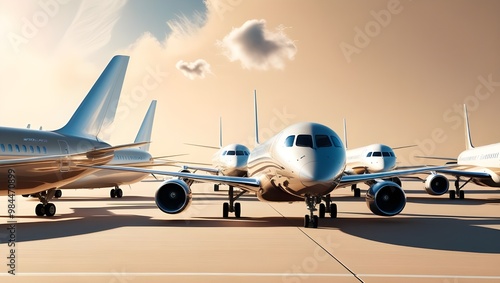 airplane in the airport