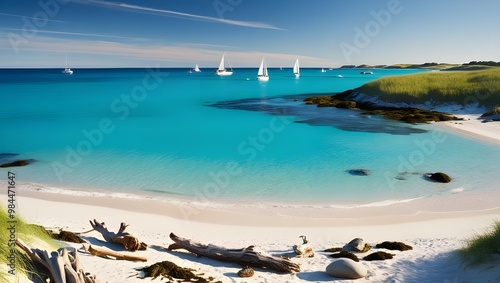 view of the sea from the beach