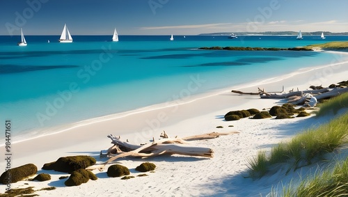 beach in summer