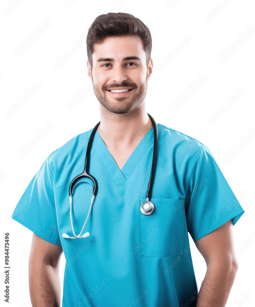 PNG Male nurse adult white background stethoscope PNG Male nurse adult white background stethoscope