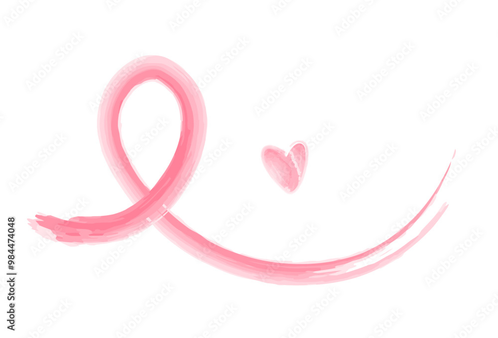 Breast cancer awareness month design template