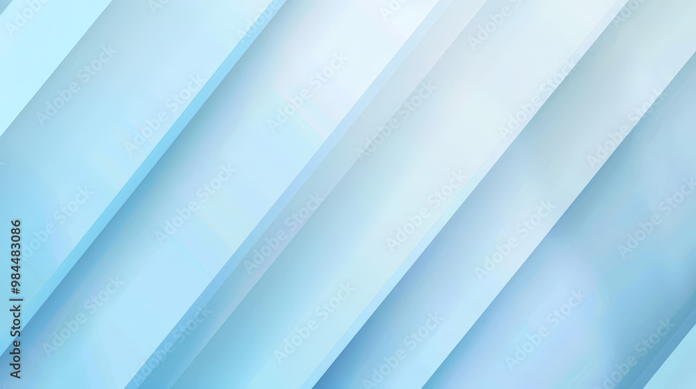 Obraz premium light blue and white background with diagonal layout