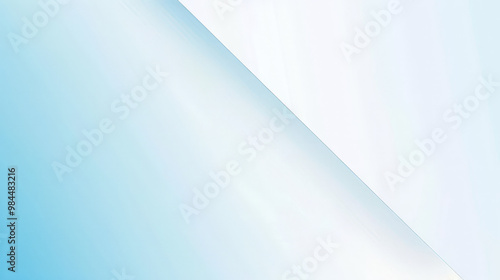 light blue and white background with diagonal layout