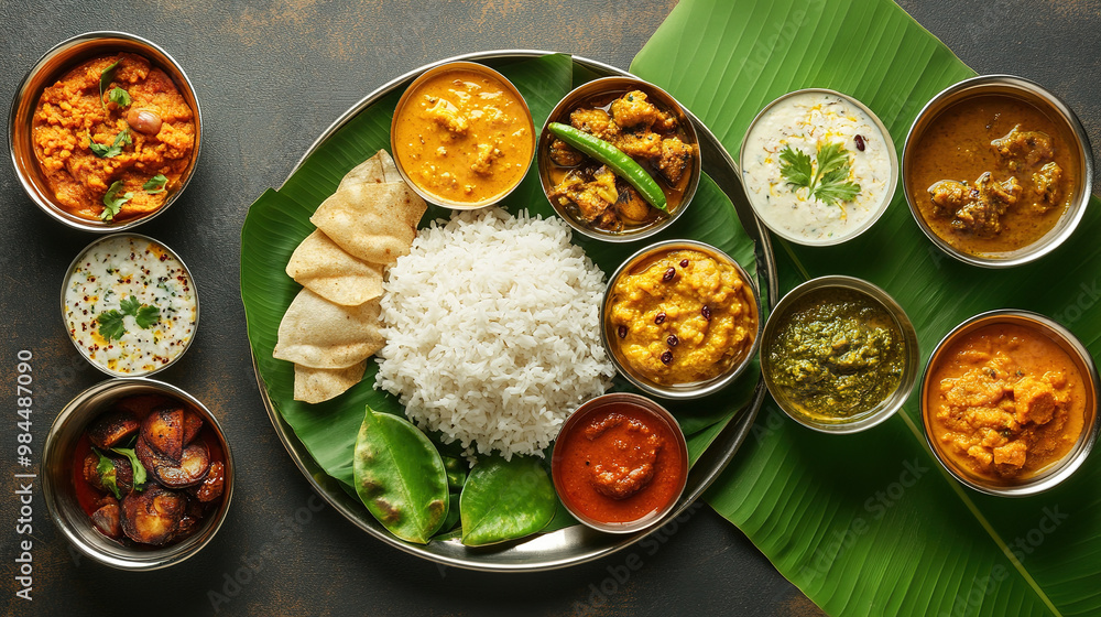 Traditional South Indian meal Traditional South Indian meal