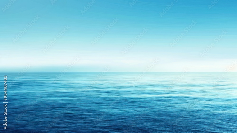 Obraz premium Tranquil Sea Horizon
