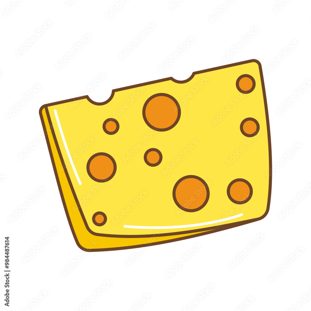 Cheese Icon Illustration Cheese Icon Illustration