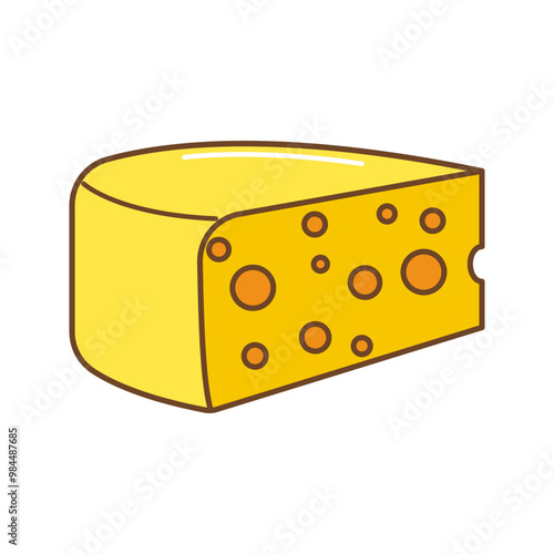 Cheese Icon Illustration