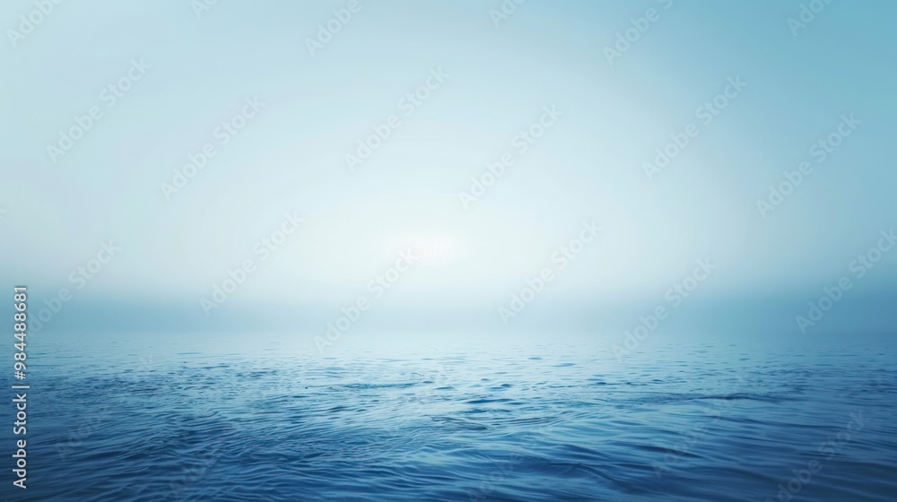 Obraz premium Misty Ocean Landscape