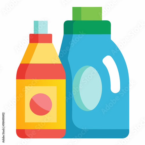 Laundry Detergent and Fabric Softener Vector Illustration | SVG Design, Cut Files for Cricut & Silhouette