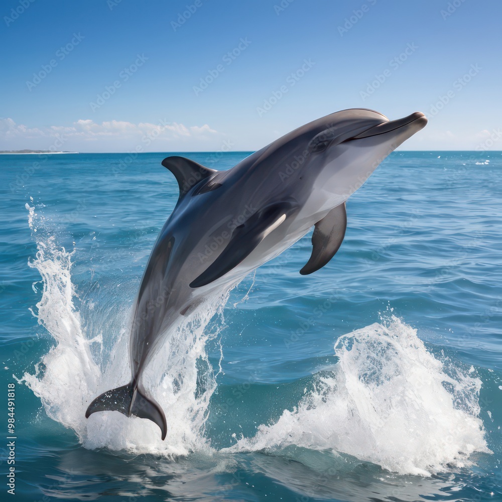 Fototapeta premium dolphin in the water 2