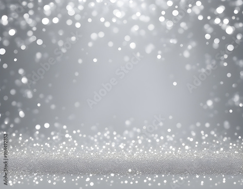 Silver glitter texture background. 