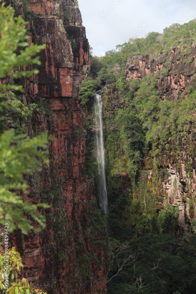 cachoeira dos macacos em vila bela da santíssima trindade, mato grosso cachoeira dos macacos em vila bela da santíssima trindade, mato grosso