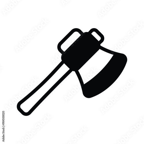 A sharp hatchet, useful for cutting branches and wood in the garden
